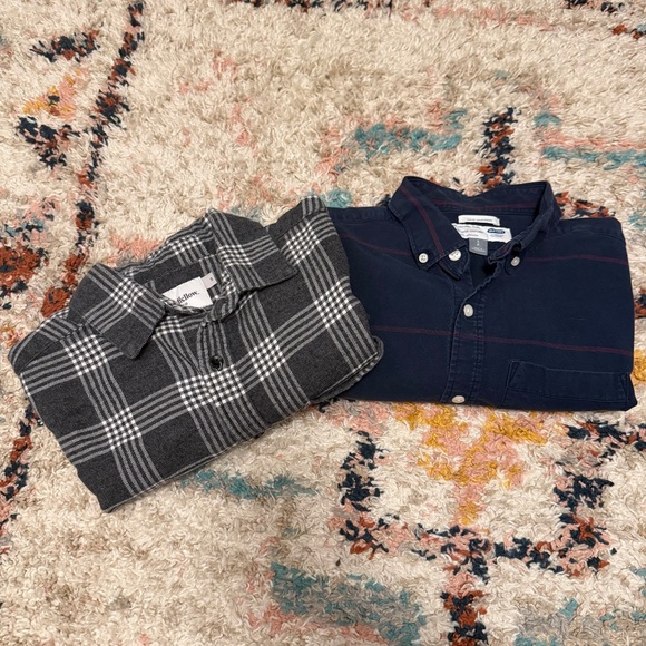Old Navy Other - Set of 2 Men’s Button Down Shirts: Old Navy & Goodfellow - S
